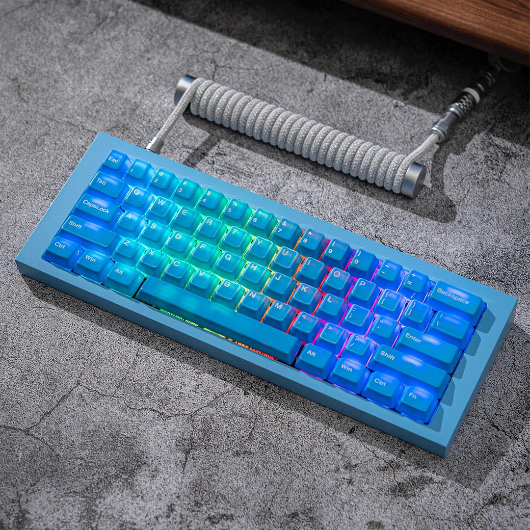 Ceramic Keycap Full Set-Water Blue