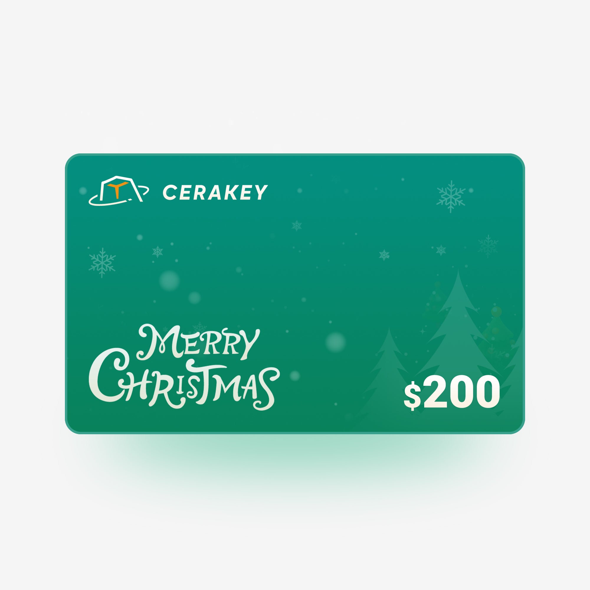 Cerakey Christmas Gift Card