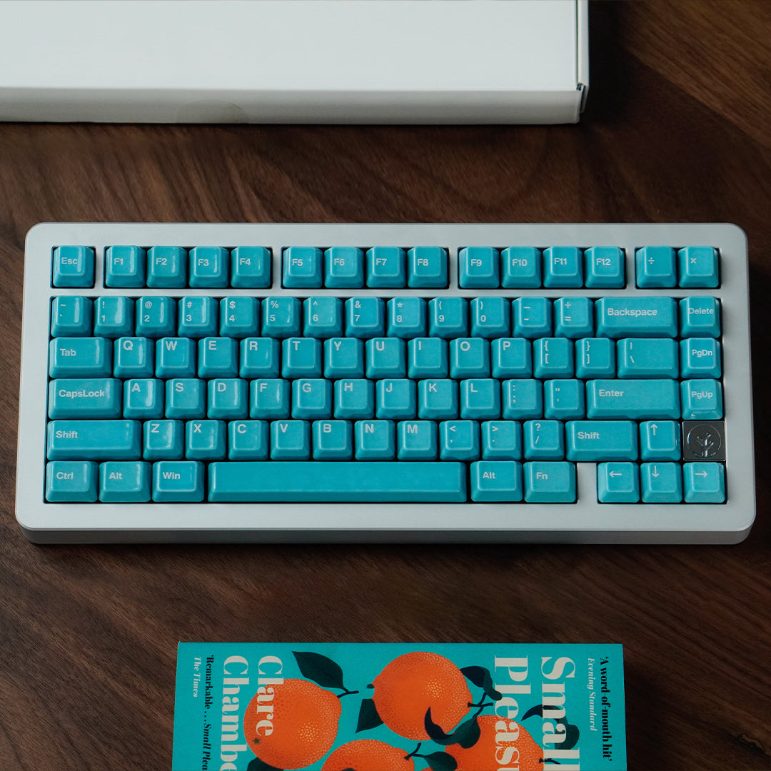 Ceramic Keycap Full Set-Canal Blue