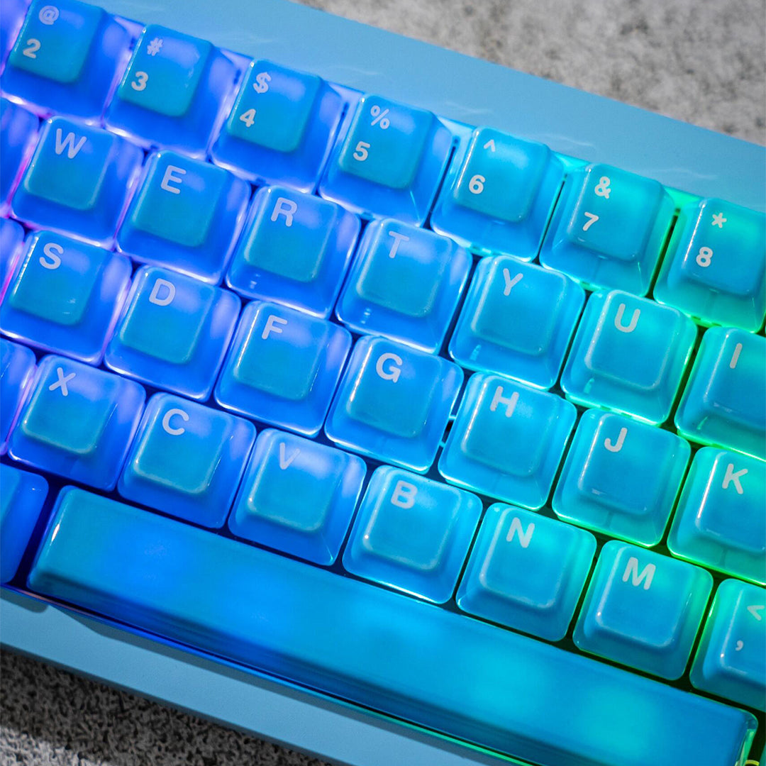 Ceramic Keycap Vollset - Water Blue