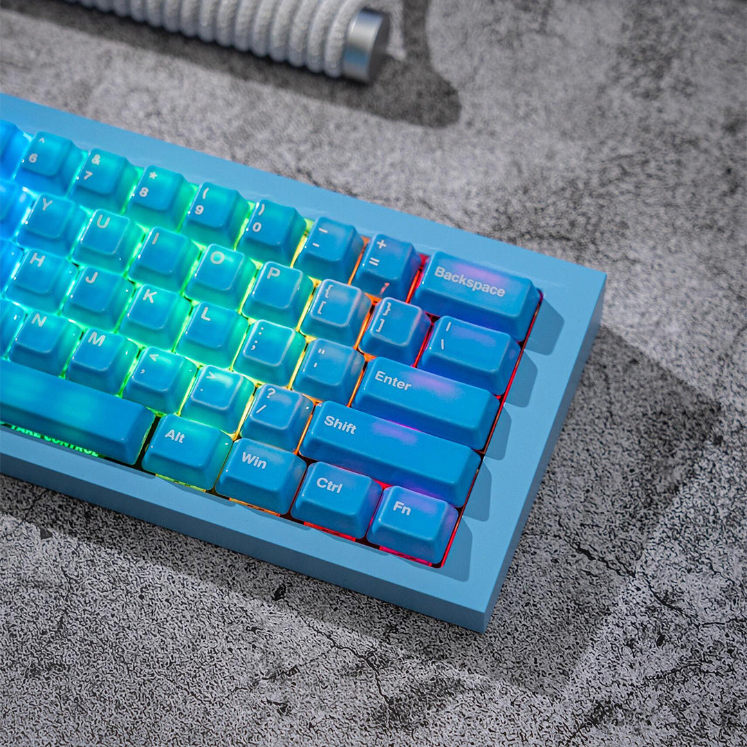 Ceramic Keycap Full Set-Water Blue