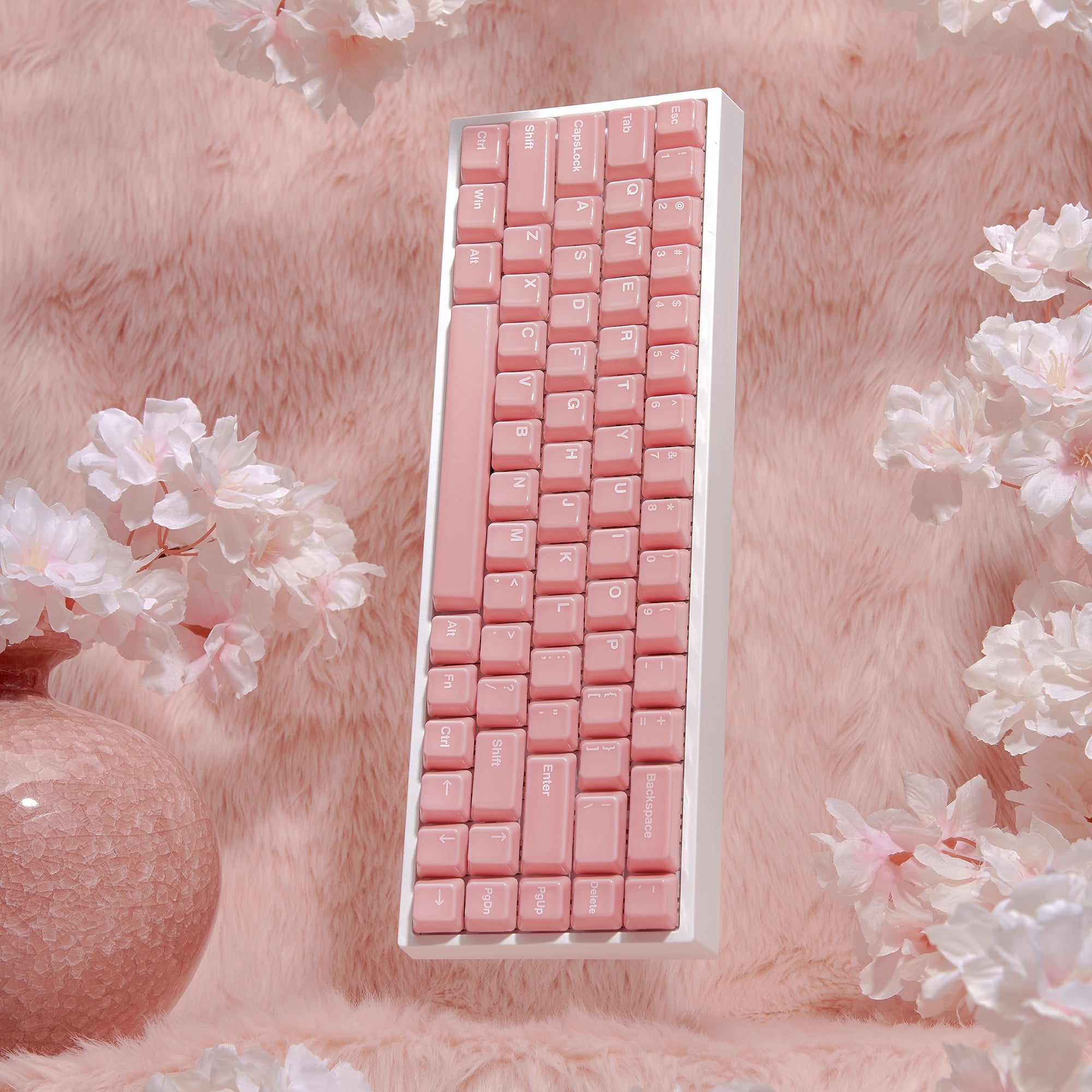 Ceramic Keycap Full Set-Pink