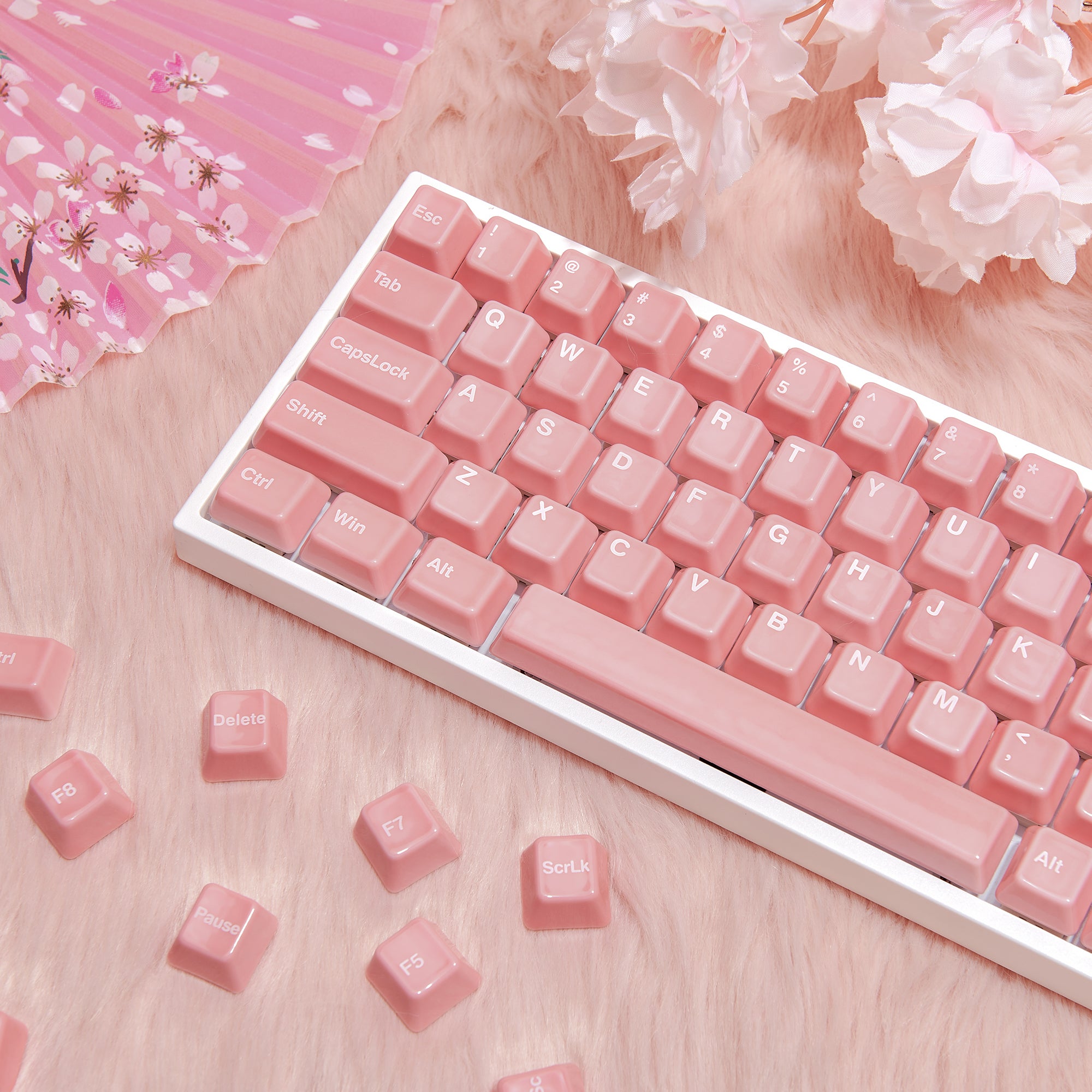 Ceramic Keycap Full Set-Pink