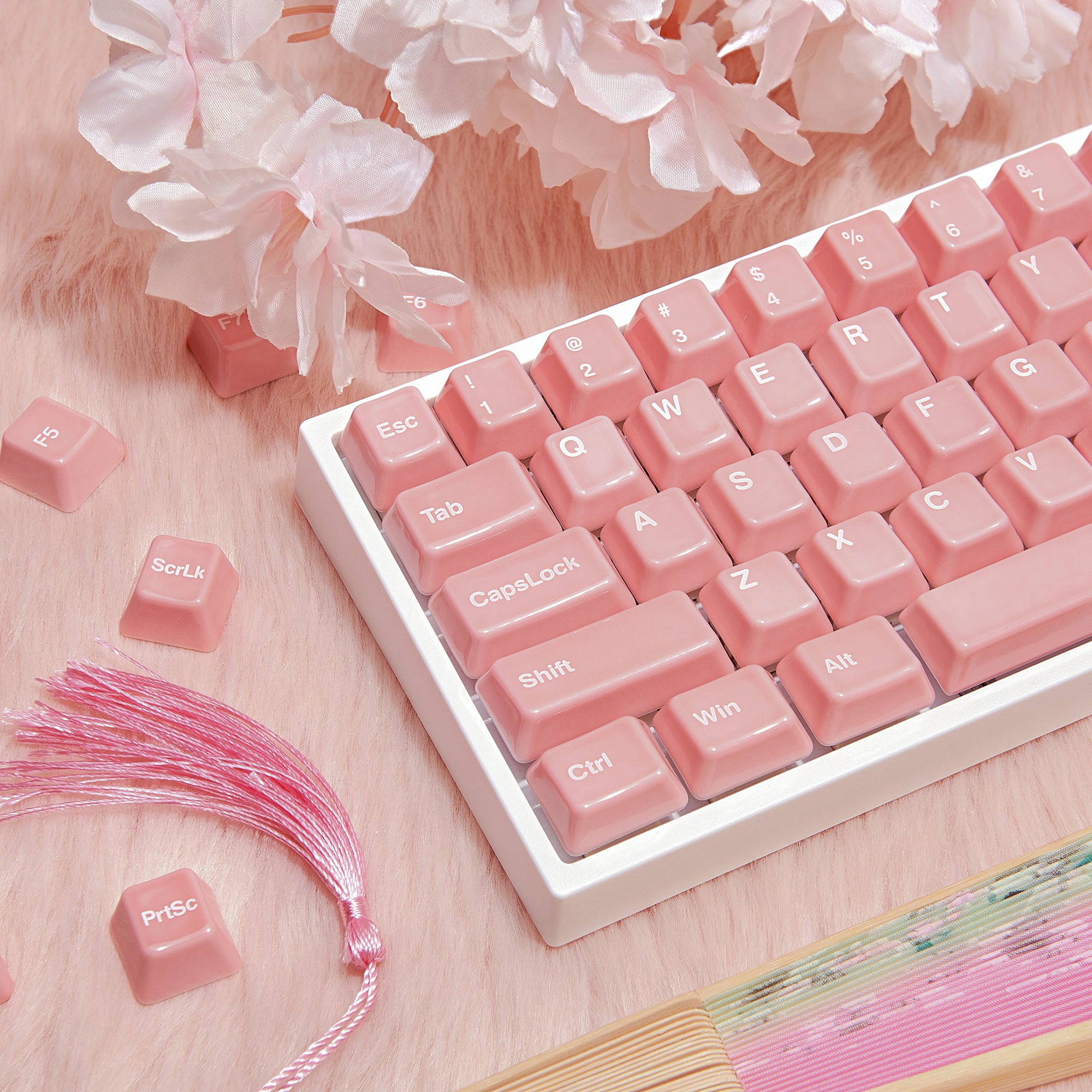 Ceramic Keycap Full Set-Pink