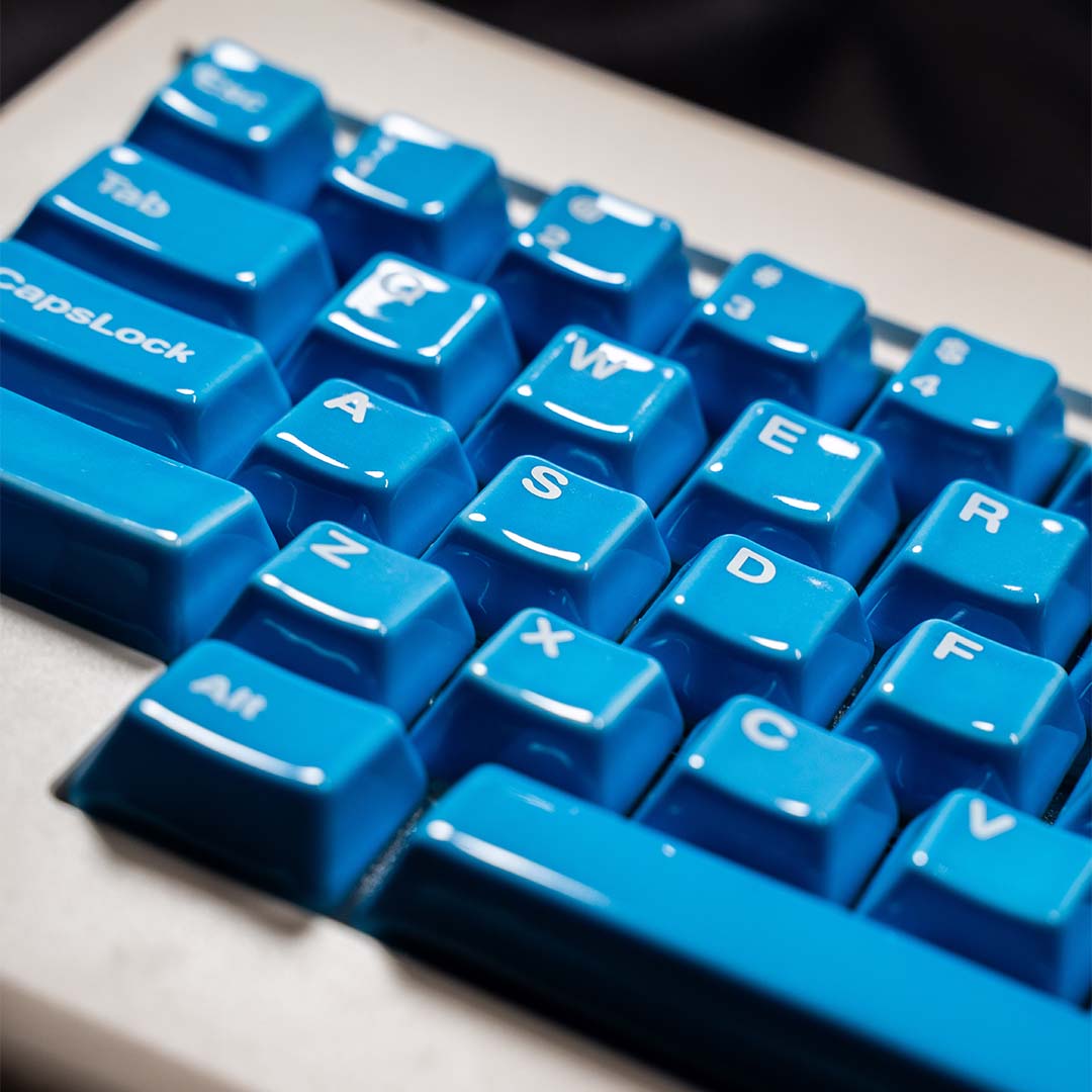 Ceramic Keycap Vollset - Water Blue