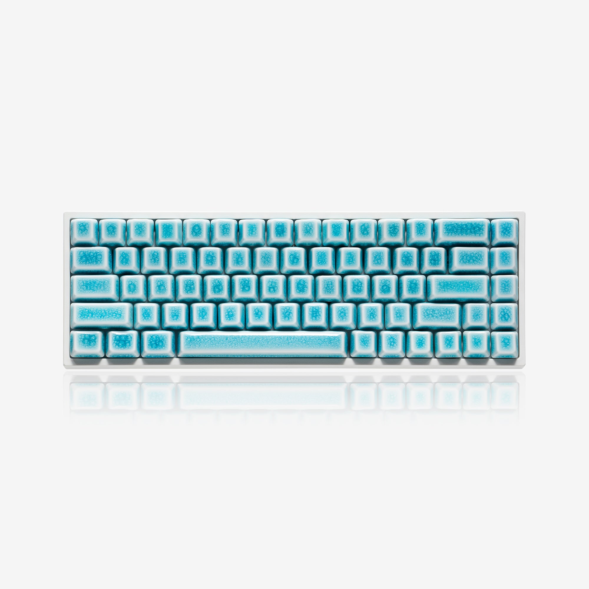 Ceramic Keycap Full Set-Blue Crazed