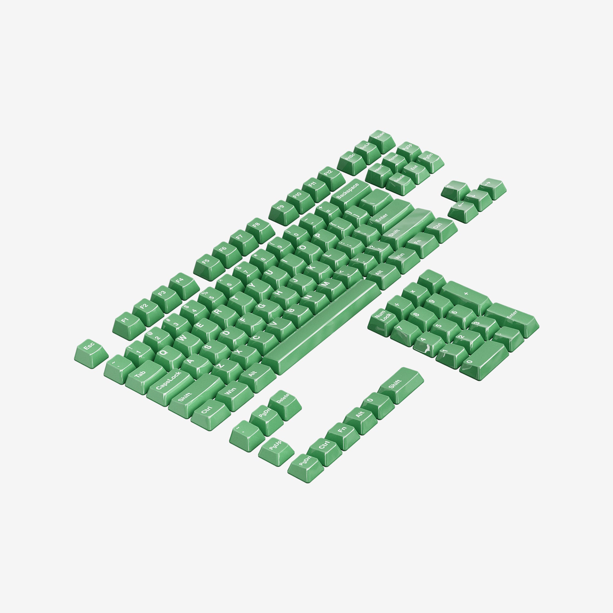 Keramik Keycap Vollset - Grün