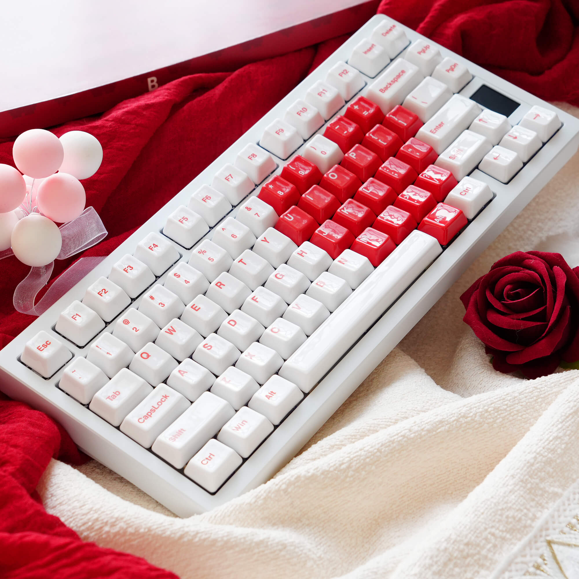 Conjunto de Keycaps de Cerâmica Heart of Love