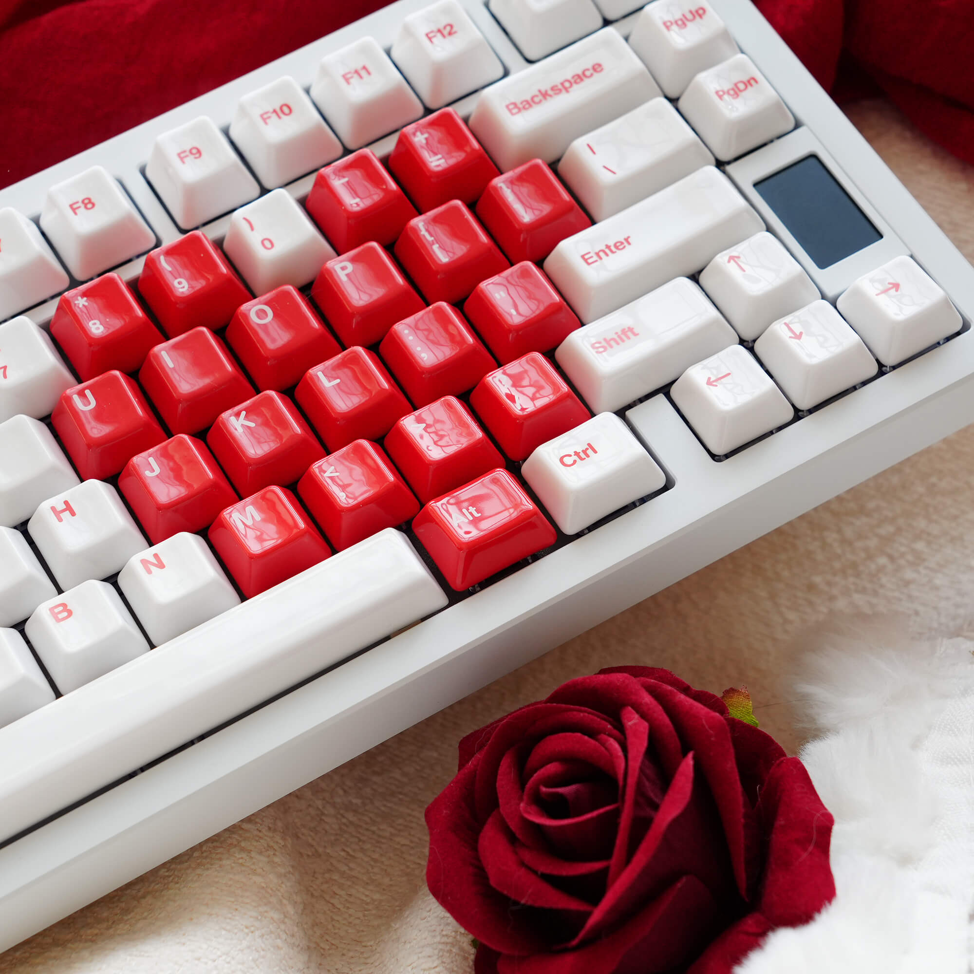 Conjunto de Keycaps de Cerâmica Heart of Love