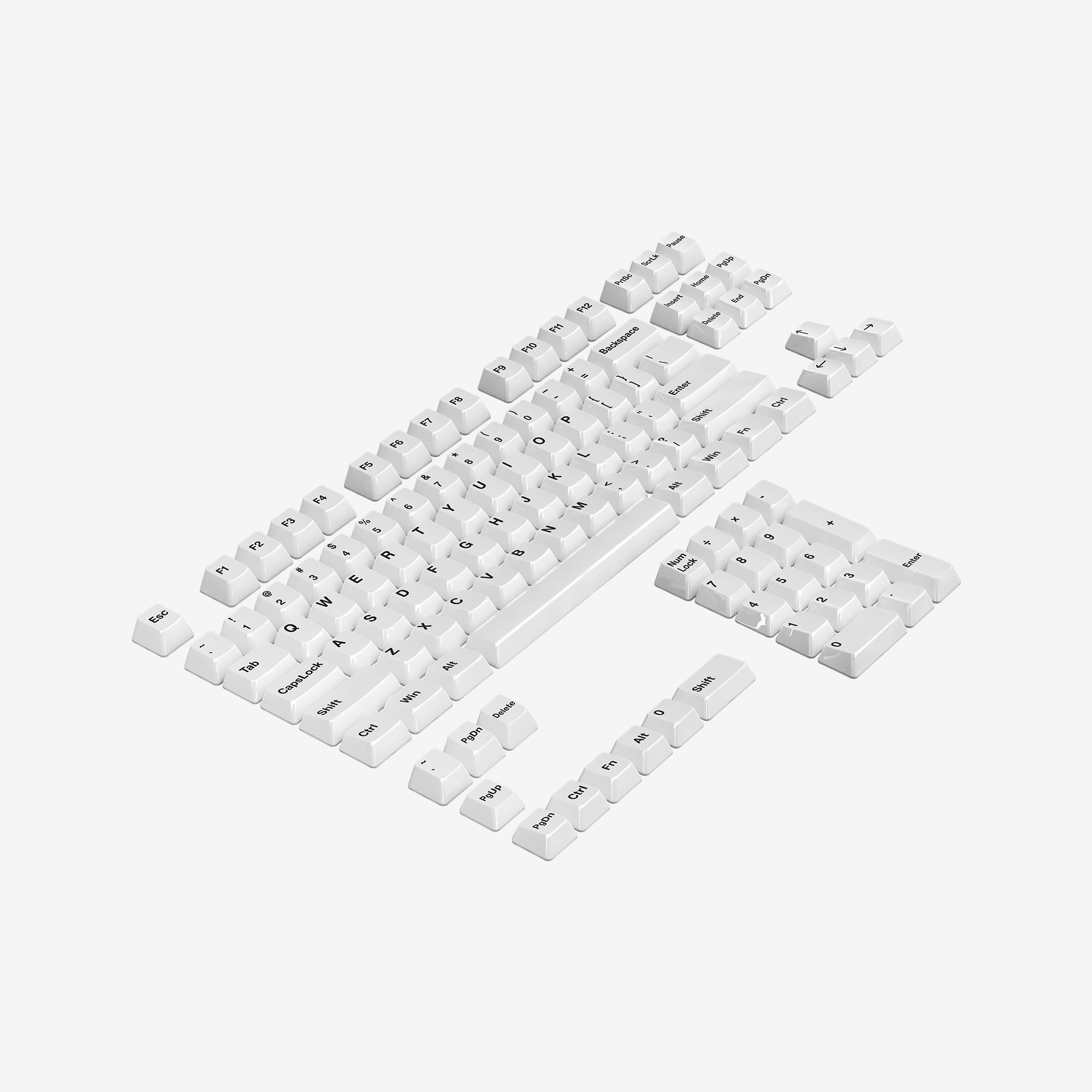 Ceramic Keycap Full Set-White